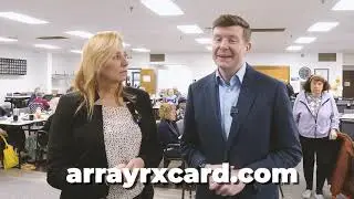State Rep. Michelle Cook and Comptroller Sean Scanlon on ArrayRx Card