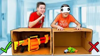 Pick your Dart Blaster Mystery Box Challenge with Roman and Max