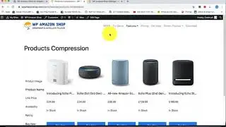 Products compare table by shortcode with ASINs