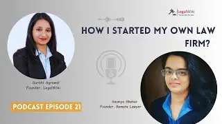 Lawyer to Entrepreneur I Remote Lawyer | Soumya Shekhar | Podcast ~ Ep. 20