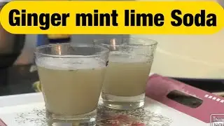How to make ginger mint lime soda |ss Kitchen|