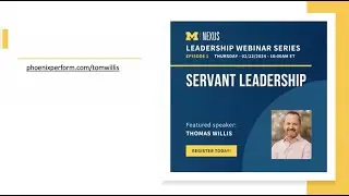 Servant Leadership: Leadership & Innovation Webinar Series - Session 1