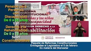 Pensión para PCD y rehabilitación Derechos Constitucionales