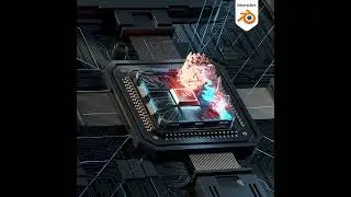 Blender3D 3.3 - Circuit Board Animation