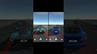 ASTON MARTIN VALKYRIE - TESLA MODEL S CAR SIMULATOR 2 #shorts