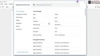 How to Find A Lot Of Keyboard Shortcuts For Google Docs, Slides, Etc