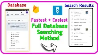 How to search Firebase database in sketchware Very Easy & Fast Method in Sketchware Pro