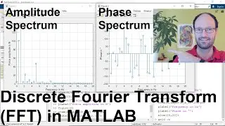 How to do a discrete Fourier transform (FFT) and to plot the amplitude and phase spectrum in MATLAB