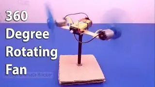 How To Make a Fan   360 degree rotating Fan | Mrsaaf