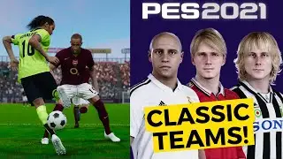 CLASSIC LEGEND TEAMS in PES 2021! How to get Club Legends in PES 2021 | New Option File