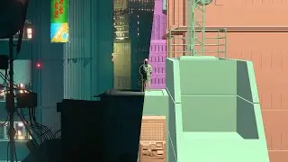 Sci-fi City Rooftop Animation in Blender 3D