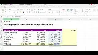 Excel AutoSum Magic