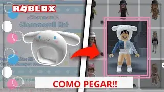 ITEM GRÁTIS ROBLOX !! COMO PEGAR O GORRO (Cinnamoroll Hat) DA MY HELLO KITTY GRÁTIS NO ROBLOX!!