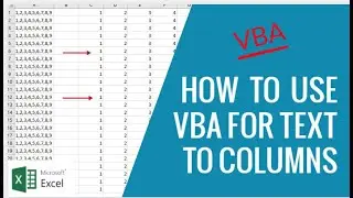 Text To Columns with VBA
