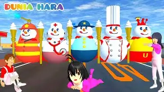 Yuta Panicks Celine Is Sick 😱 Mixue Police Chef Doctor Firefighter | Sakura School Simulator