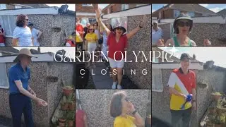Garden Olympic game - Hulahoop torpedo