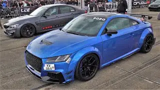 Audi TT RS vs BMW M3 Drag Race