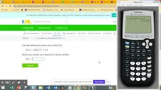 Evaluating exponential functions with TI calculator