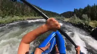Rogue River half-day whitewater inflatable kayaking trip | Orange Torpedo Trips
