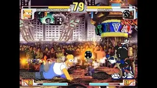 SK MUGEN - Homer Simpson (Me) vs Team Spade Kaboomber