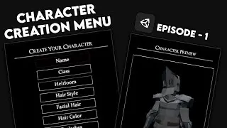 Create a CHARACTER CREATION SCREEN In Unity - EP. 1 Character Preview