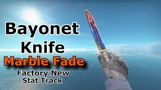 CS:GO - Bayonet Knife Animations, *Marble Fade *Factory New *StatTrack | [HD+]
