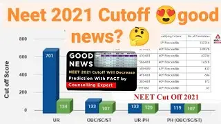 Neet 2021 Cutoff marks 😍good news?? for all category students 