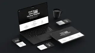 Apple Devices Matte Black Template for After Effects