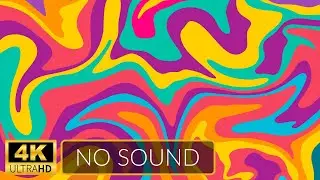 4K | ART Slideshow for TV | Groovy Colors | 1 Hour | No Sound