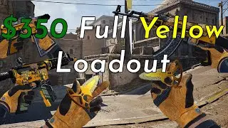 CS:GO $350 Yellow Themed Loadout Inventory (Knife + Gloves Included)