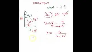 How to solve SOHCAHTOA 9 Part b?