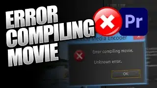 [RESOLVIDO] Erro ao Compilar o Filme. Erro Desconhecido - Adobe Premiere 