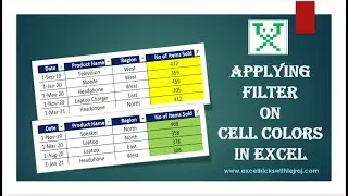 Applying Filter on Cell Colors in Excel