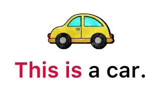English Sentences 6: A car