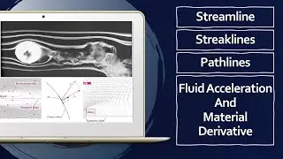 Streamline || Streakline || Pathline || Fluid Acceleration || Material derivative