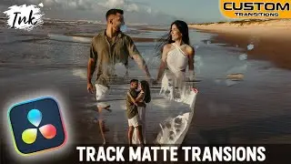 🤯🤯🤯 Track Matte Transitions in DaVinci Resolve | ink transition | Custom transition