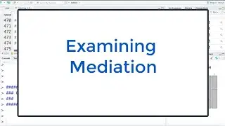 6.10 Logistic Regression in R: Checking Mediation In The LBW Data In R