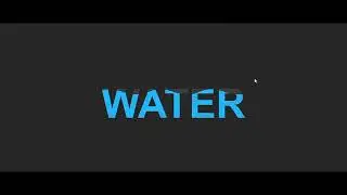 Text fill with water html and css