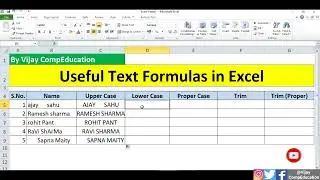 #44 Text Functions in Excel || How To Use Text Function in Excel || Best Use of Text Function
