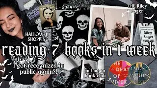 reading 7 books in 1 week, halloween shopping in june + getting recognized at Riley Sager event!