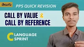 Call by Value and Call by Reference in Telugu | Functions | PPS | C Language Telugu
