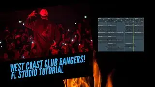 HOW TO MAKE WEST COAST CLUB BANGER BEATS | FL Studio Tutorial *EASY FOR BEGINNERS* | STOCK PLUGINS!