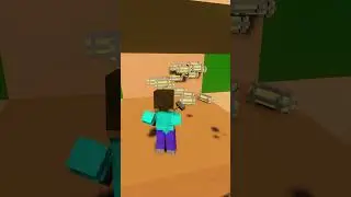 Steve zerstört Minetcraft Villager #minecraft #villager #teardown #mods #shorts