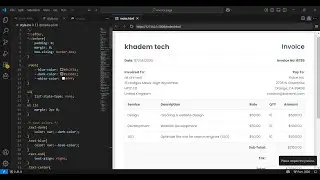 Create a Downloadable Invoice Page with HTML, CSS & JavaScript | Full Tutorial + Source Code