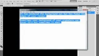 Photoshop CS5 Rendering/Cutting Out Images