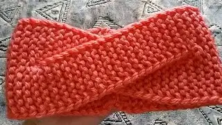 Показываю, как связать повязку на голову за час! Очень подробный мастер-класс