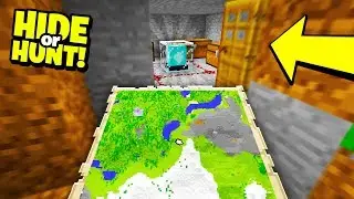 Finding a TREASURE MAP to SECRET BASE! - Hide Or Hunt #3