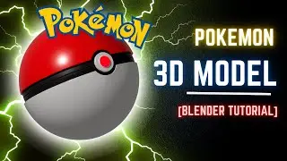 Blender 3.1 Pokeball 3D ( Gotta Catch 'Em All ! ) #viral