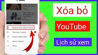 Cách xóa lịch sử xem YouTube ||Xóa lịch sử tìm kiếm YouTube
