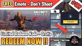 GRATIS !! KODE REEDEM EMOTE DON'T SHOOT | LIMITED CALL OF DUTY MOBILE | TRIPLE REDLINE